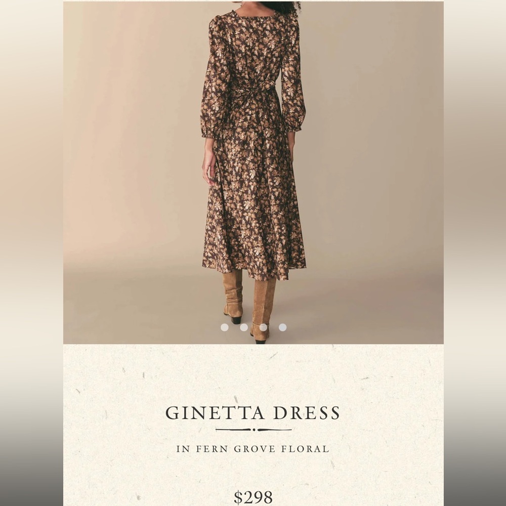 BNWT Doen Ginetta dress in Fern Grove Floral sz Small - Picture 6 of 11